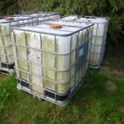 2 x 1000L ex manganese containers