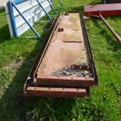 2 large pieces of metal @ 4m x 0.