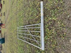 12' Galvanised gate and 1 post