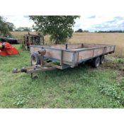 Twin axle car trailer,