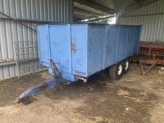 9T R&R Tipping Grain Trailer Twin axle Located near Beccles,