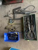 Quantity of Squares, rulers and calipers. Stored near Gorleston, Norfolk. No VAT on this item.