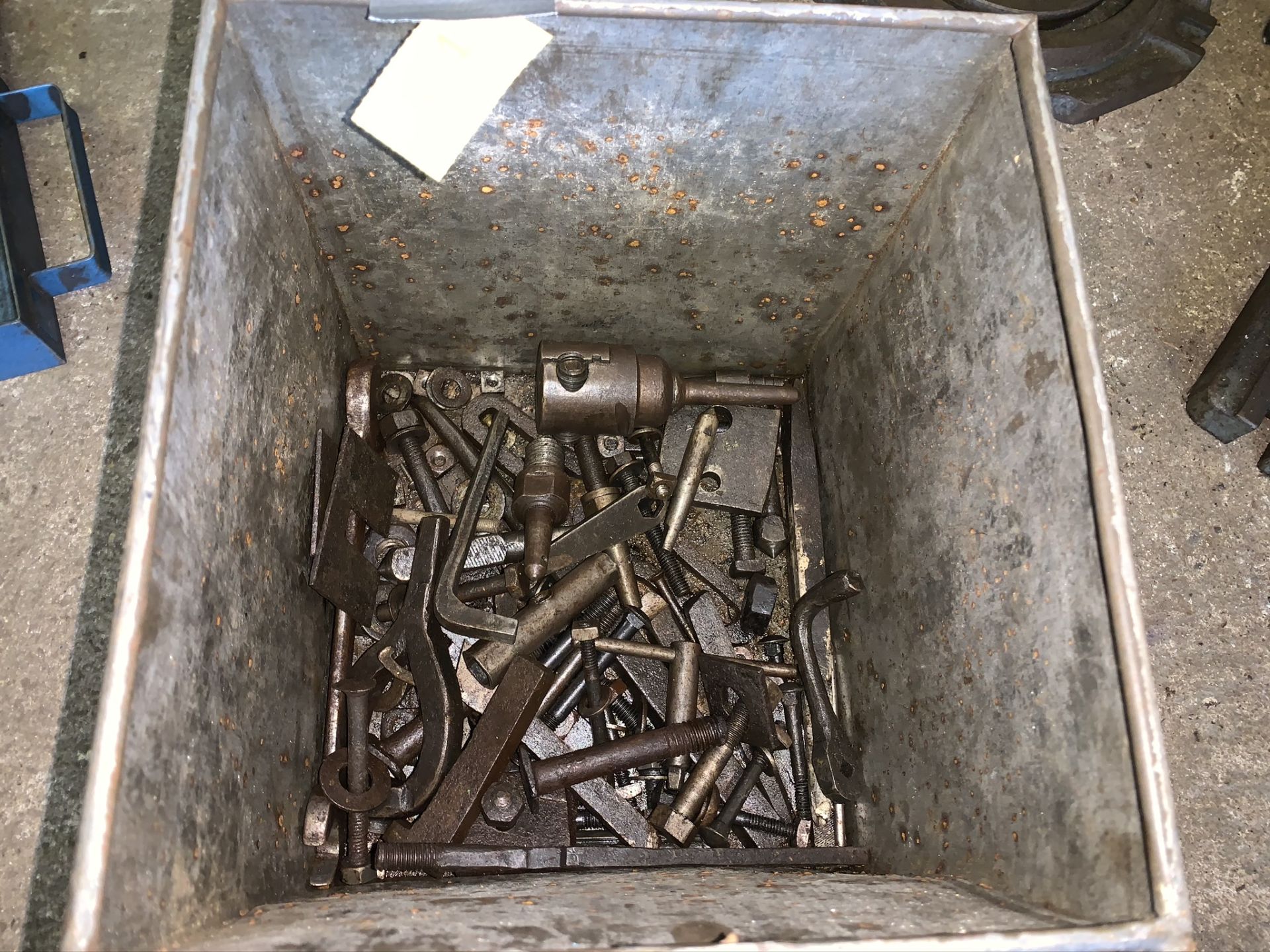 Box of milling tools - machine spanners, chuck etc. Stored near Gorleston, Norfolk. - Image 3 of 3