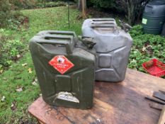 2 x Jerry Cans. Stored near Gorleston, Norfolk. No VAT on this lot.