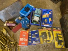 Quanitty of bolts and locks for doors and windows. Stored near Gorleston, Norfolk.