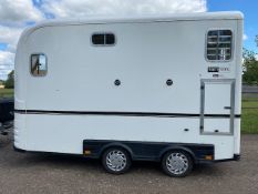 Equitrek Show Trekka M horse trailer with front window, carries two 16.