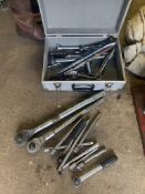 Quantity of ratchets and sockets - large. Stored near Gorleston, Norfolk. No VAT on this item.