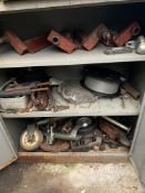 Quantity of trailer parts inc jockey wheels etc. Stored near Gorleston, Norfolk.