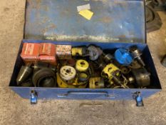 Box of hole saw cutters etc. Stored near Gorleston, Norfolk. No VAT on this items.
