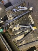 Quantity of Adjustable Spanners. Stored near Gorleston, Norfolk. No VAT on this item.