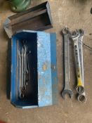 Quantity of Large Spanners. Stored near Gorleston, Norfolk. No VAT on this item.