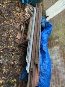 Qty of metal angles. Stored near Gorleston, Norfolk. No VAT on this lot.