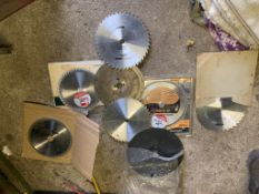 Quantity of Circular Saw Blades - Various Sizes. Stored near Gorleston, Norfolk.