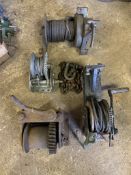 Quantity of winches. Stored near Gorleston, Norfolk. No VAT on this item.