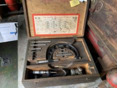 Starrett Micrometer Caliper set. Stored near Gorleston, Norfolk. No VAT on this lot.