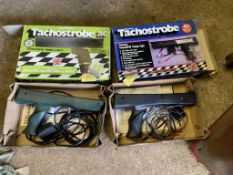 2 x Gunson's Tachostrobe AC & DC - NOT Tested- Xenon/RPM Timing Light.