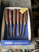Marples Wood carving tool set No.153. Stored near Gorleston, Norfolk. No VAT on this lot.