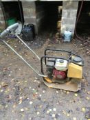 Petrol wacker plate, with water tank 50cm wide. Stored near Norwich, Norfolk.