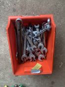 Quantity of Spanners - metric. Stored near Gorleston, Norfolk. No VAT on this item.