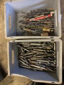 2 x boxes of large drill bits. Stored near Gorleston, Norfolk. No VAT on this lot.