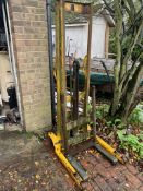 Hestair Products Pallet Truck - not working. Stored near Gorleston, Norfolk. No VAT on this lot.