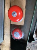 2 x fire alarm bells. Stored near Gorleston, Norfolk. No VAT on this item.