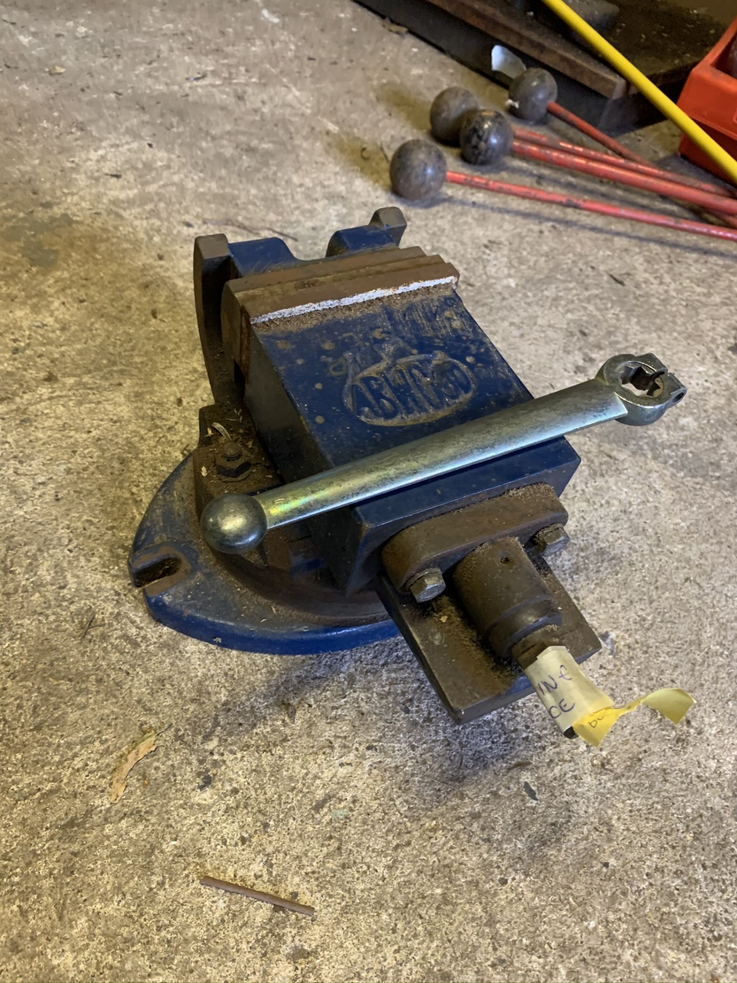 AB Wood machine vice. Stored near Gorleston, Norfolk. No VAT on this item.