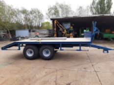 New build beaver tail trailer built on a second hand Salop chassis,