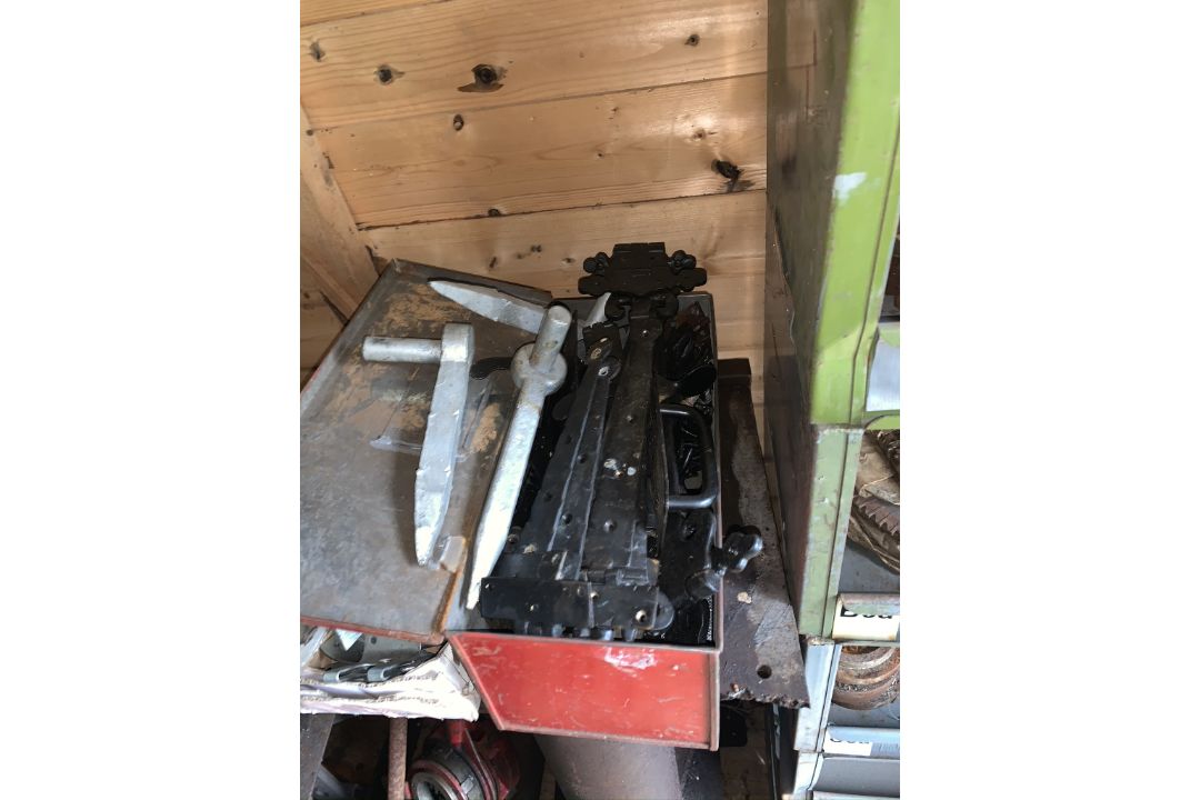 Gate Hinges and Latches. Stored near Gorleston, Norfolk. No VAT on this lot.