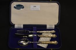 Boxed Silver Cutlery Set - Sheffield 1981