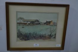 Framed Original Watercolour by Michael Perry 1978