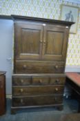 18th Century Oak Linen Press