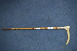 Riding Crop with Hallmarked Silver Ferrule