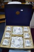 Boxed Coalport China Coffee Set - Camelot Design