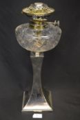 Silver Plated Paraffin Lamp by Hawkesworth & Eyre
