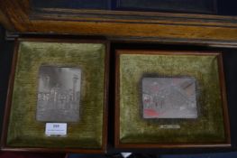 Pair of Framed Ecclesiastical Plaques