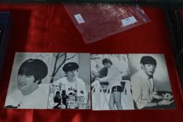 Four Beatles Postcards Issued by Eskimo Frozen Foo