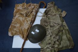 Army Helmet and Uniform