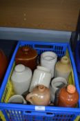 Victorian Stoneware Jars, Gin Bottles, Water Bottl