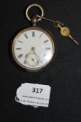 Silver Pocket Watch Hallmarked Chester 1900