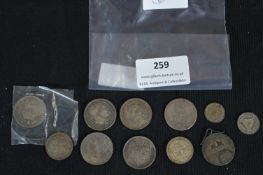 Silver Shillings; George IV 1817, 1819 & 1826, Vic