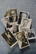 Signed Celebrity Photographs Including Terry Thoma