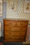 19th Century Mahogany Two over Three Chest of Draw