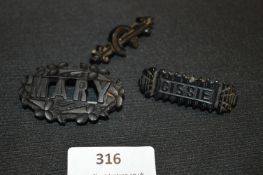 Three Victorian Jet Brooches