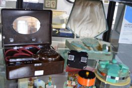 Vintage Plastics Including Bakelite Hairdryer, Art
