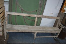 Wooden Railway Bench