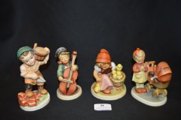 Four Goebel Figures
