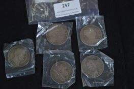 Four Silver Half Crowns; George II 1817, 1819, Wil