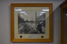 Framed Commemorative Photograph of Anlaby Road Sig