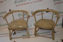 Pair of Child's Bentwood Chair with Elm Seats